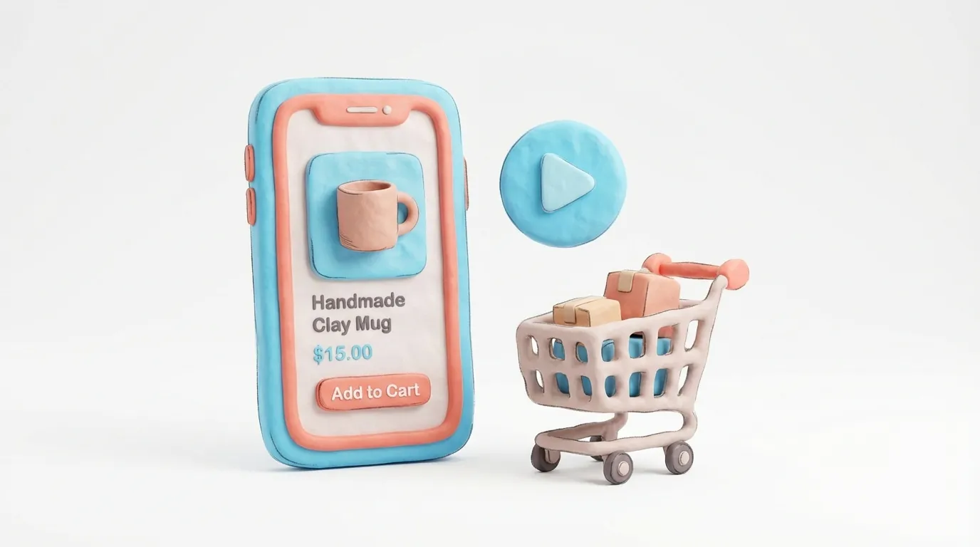 Pippit AI video platform interface showing URL-to-video workflow for e-commerce product marketing