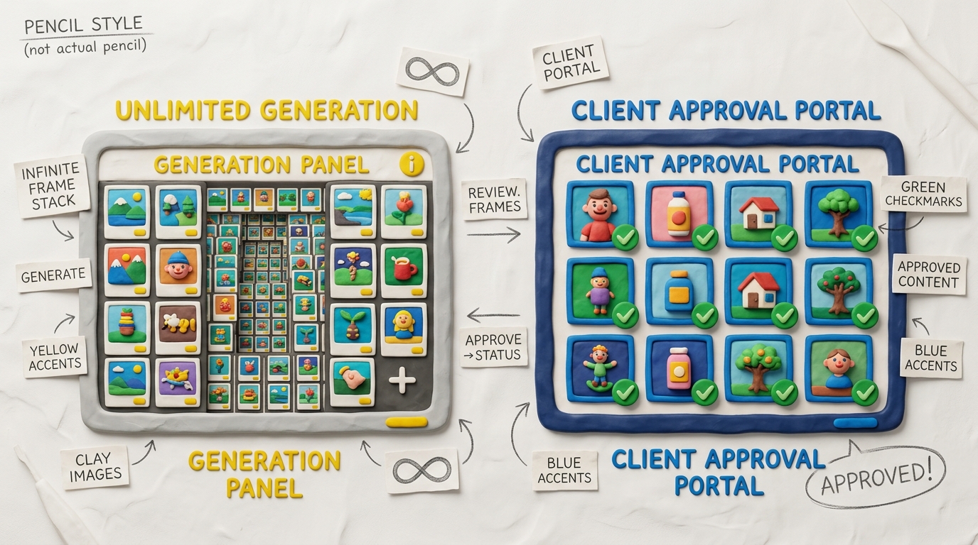 Storyboarder.ai unlimited generation vs Boords client review interface